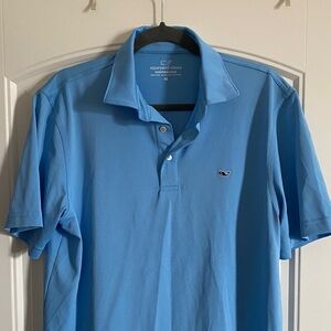 Vineyard Vines Men's Light Blue Polo